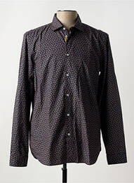 Chemise manches longues coupe cintrée bleu MANUEL RITZ homme