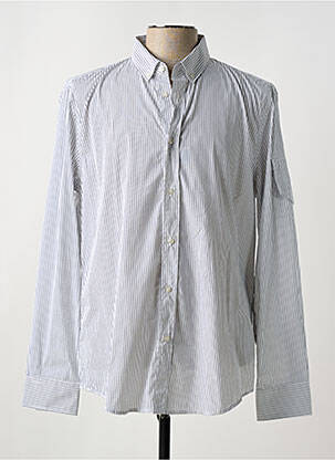 Chemise manches longues coupe cintrée bleu BIKKEMBERGS homme