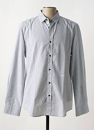 Chemise manches longues coupe cintrée gris BIKKEMBERGS homme