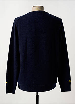 Pull tissage jacquard manches longues bleu MC2 SAINT BARTH homme