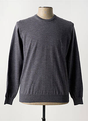 Pull stretch manches longues gris FERRANTE homme