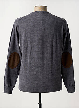 Pull stretch manches longues gris FERRANTE homme