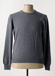 Pull stretch manches longues gris GRAN SASSO homme