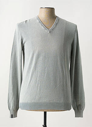 Pull stretch manches longues vert AROVESCIO homme