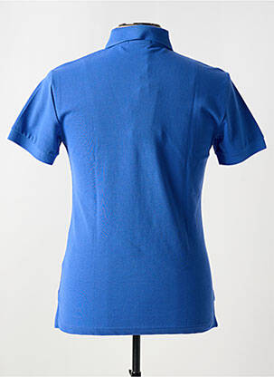 Polo stretch manches courtes bleu VERSACE homme
