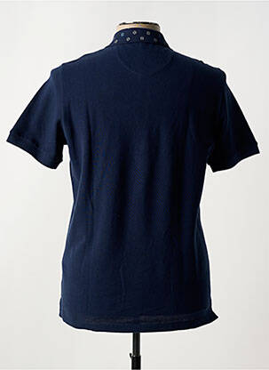 Polo stretch manches courtes bleu FERRANTE homme