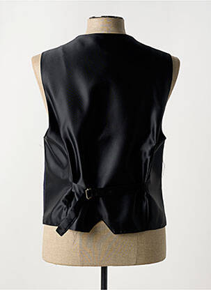 Gilet sans manche effet matière satinée bleu JEAN DE SEY homme