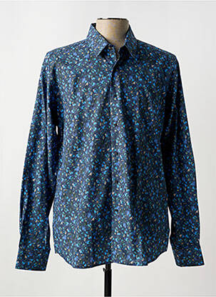 Chemise manches longues bleu KARL LAGERFELD pour homme