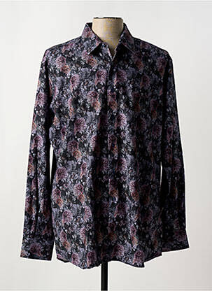 Chemise manches longues noir KARL LAGERFELD pour homme