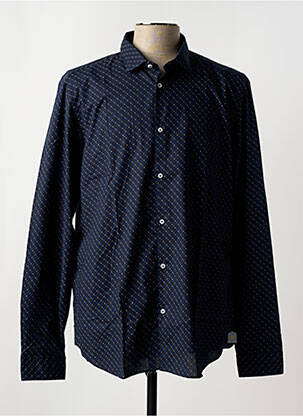 Chemise manches longues noir MANUEL RITZ pour homme