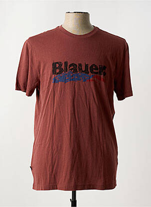 T-shirt marron BLAUER pour homme