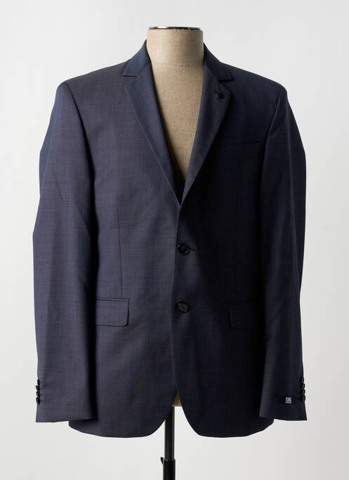 Blazer tissage chiné bleu KARL LAGERFELD homme