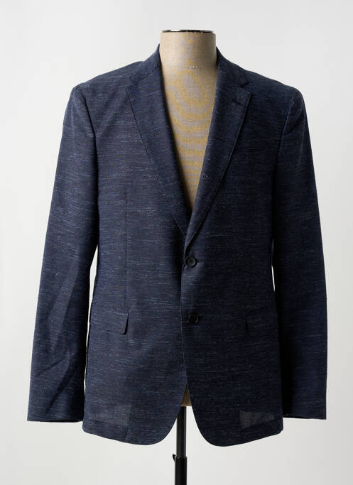 Blazer tissage chiné bleu HUGO BOSS homme