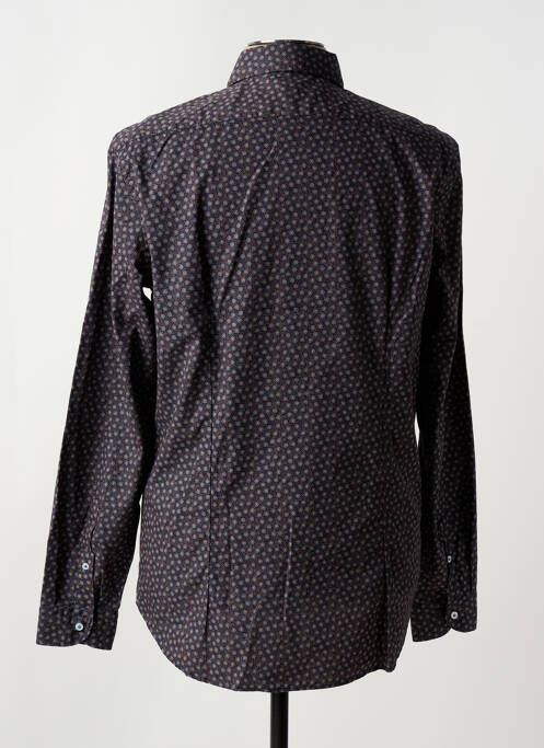 Chemise manches longues coupe cintrée bleu MANUEL RITZ homme