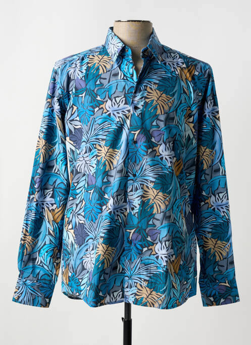 Chemise manches longues bleu KARL LAGERFELD pour homme