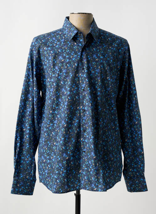 Chemise manches longues bleu KARL LAGERFELD pour homme