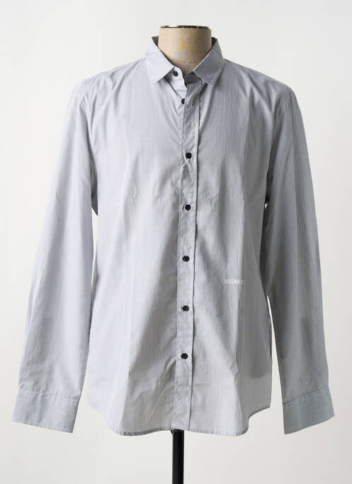 Chemise manches longues gris BIKKEMBERGS pour homme
