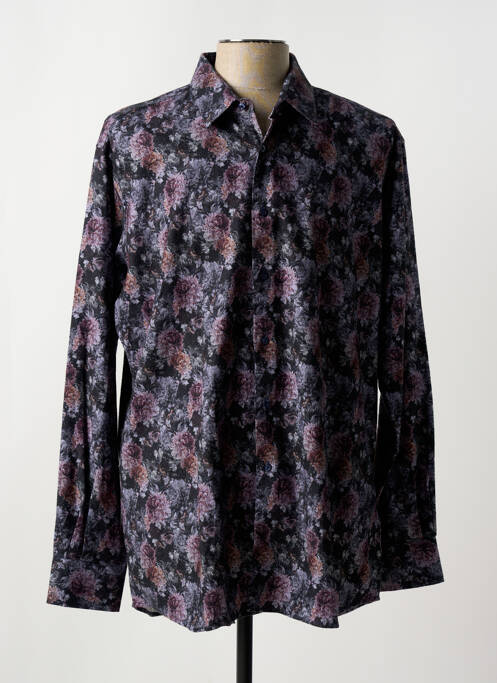 Chemise manches longues noir KARL LAGERFELD pour homme