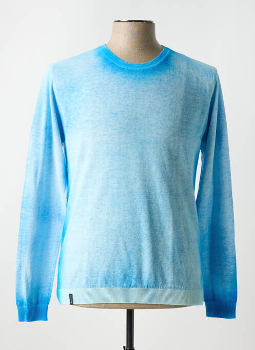 Pull col rond manches longues bleu AROVESCIO homme