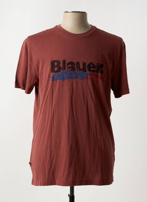 T-shirt marron BLAUER pour homme