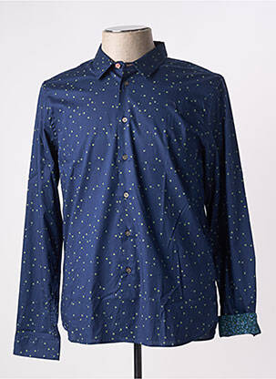 Chemise manches longues imprimé fantaisie bleu PAUL SMITH homme