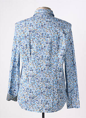Chemise manches longues coupe cintrée bleu MANUEL RITZ homme