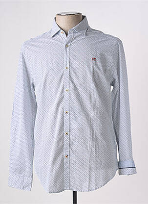 Chemise manches longues imprimé fantaisie bleu NAPAPIJRI homme
