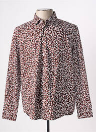 Chemise manches longues coupe cintrée marron HUGO BOSS homme