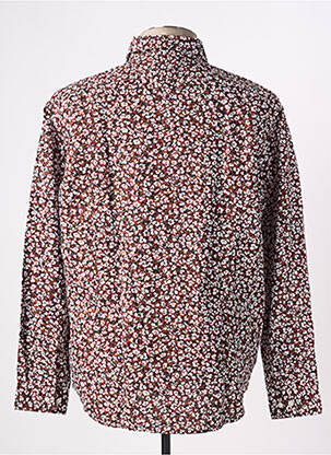Chemise manches longues imprimé fleurs marron HUGO BOSS homme