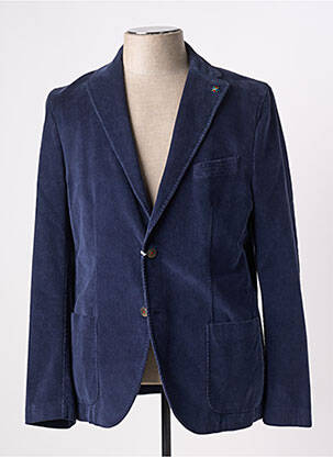 Blazer coupe cintrée bleu MANUEL RITZ homme