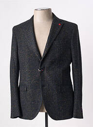 Blazer tissage chiné bleu MANUEL RITZ homme