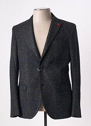 Blazer tissage chiné bleu MANUEL RITZ homme