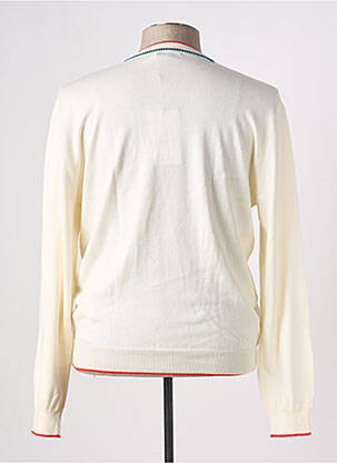 Pull stretch manches longues beige MANUEL RITZ homme