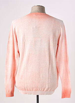 Pull stretch manches longues orange AROVESCIO homme