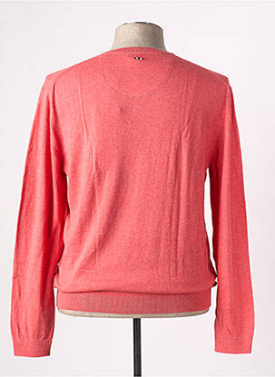 Pull col v manches longues rouge NAPAPIJRI homme