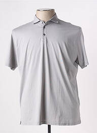 Polo tissage jersey manches courtes gris FERRANTE homme