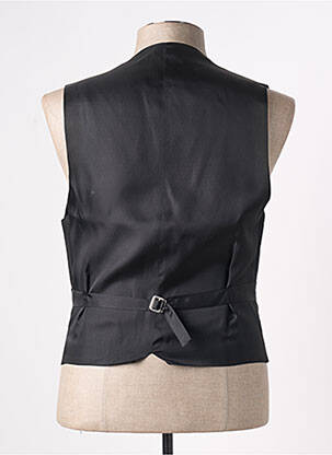 Gilet sans manche effet matière satinée noir JEAN DE SEY homme