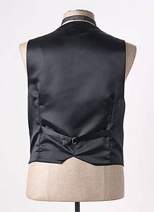 Gilet sans manche effet matière satinée gris JEAN DE SEY homme