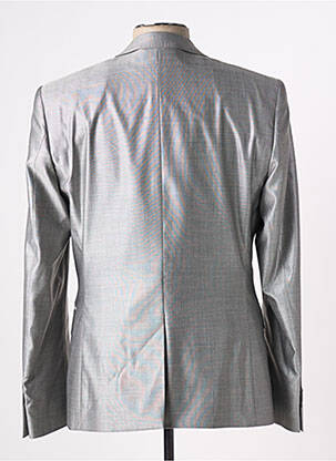 Blazer tissage chiné gris BIKKEMBERGS homme