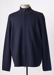 Gilet manches longues bleu GRAN SASSO pour homme seconde vue