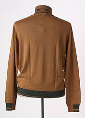 Pull col roulé marron MANUEL RITZ pour homme seconde vue