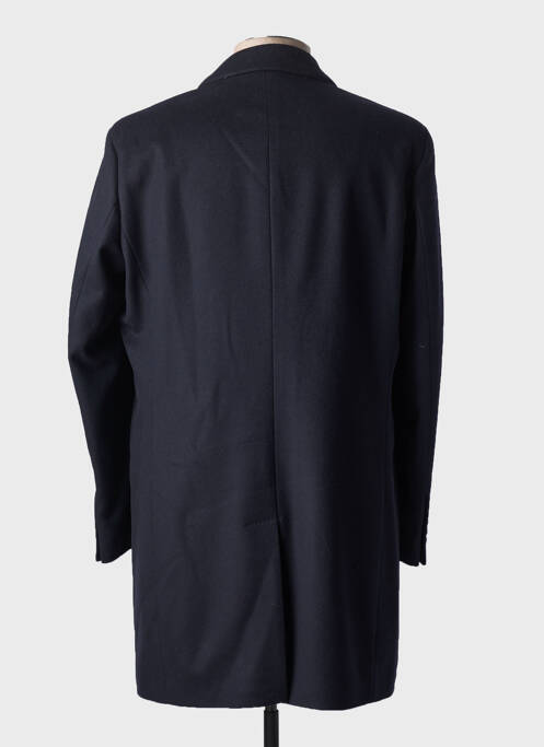 Manteau long poches sans capuche bleu HUGO BOSS homme