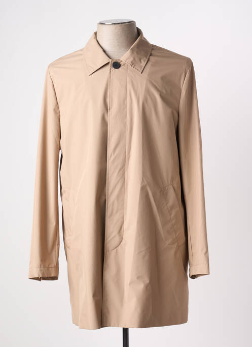 Trench coupe droite sans capuche beige MANUEL RITZ homme