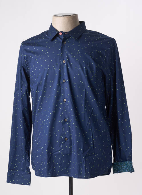 Chemise manches longues imprimé fantaisie bleu PAUL SMITH homme
