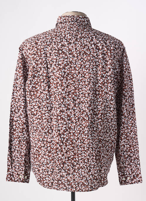 Chemise manches longues coupe cintrée marron HUGO BOSS homme