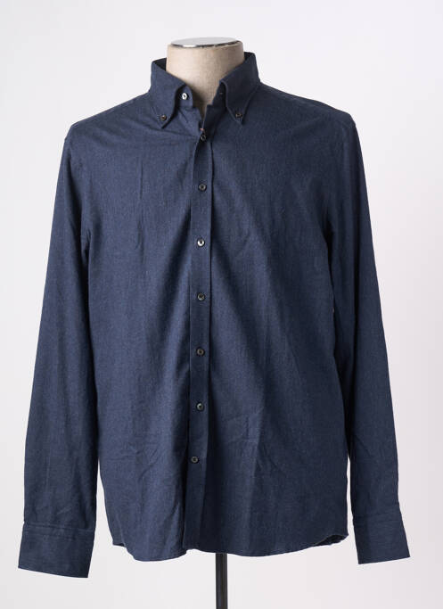 Chemise manches longues coupe cintrée bleu STENSTRÔMS homme
