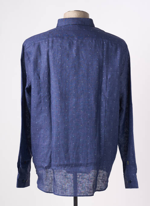 Chemise manches longues coupe droite bleu HUGO BOSS homme