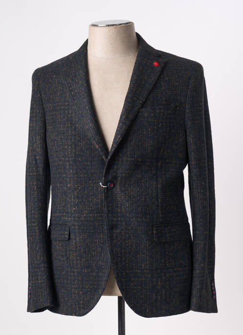 Blazer tissage chiné bleu MANUEL RITZ homme