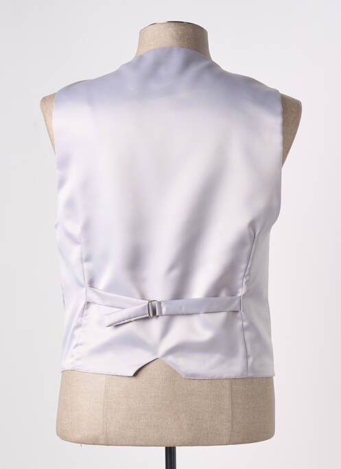 Gilet sans manche effet matière satinée gris JEAN DE SEY homme