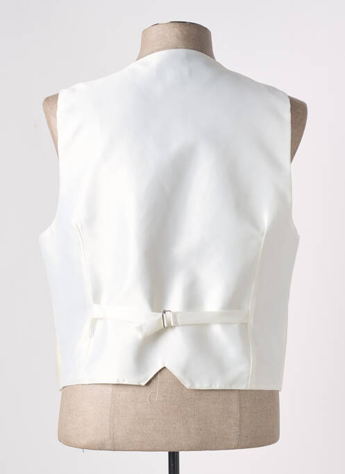 Gilet sans manche effet matière satinée beige JEAN DE SEY homme